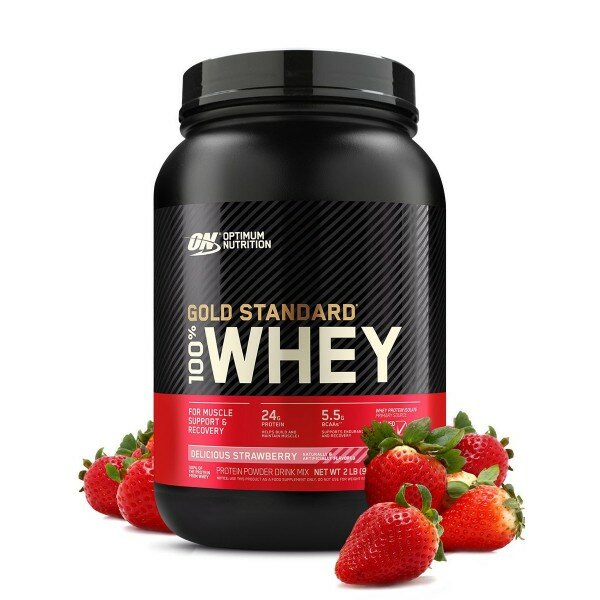 Optimum Nutrition Протеин Optimum Nutrition 100% Whey Gold Standard 907 г восхитительная клубника