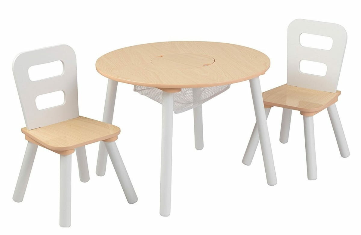 KIDKRAFT набор детской мебели Сокровищница Round Storage Table and Chair Set - бежевый