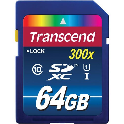 Карта памяти Transcend SDXC Premium 400X Class 10 UHS-I U1 (60/10MB/s) 64GB