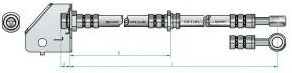 Тормозной шланг Nk 853476 Hyundai / Kia (Mobis): 587322E000 Hyundai Tucson (Jm). Kia Sportage (Je_ Km_)