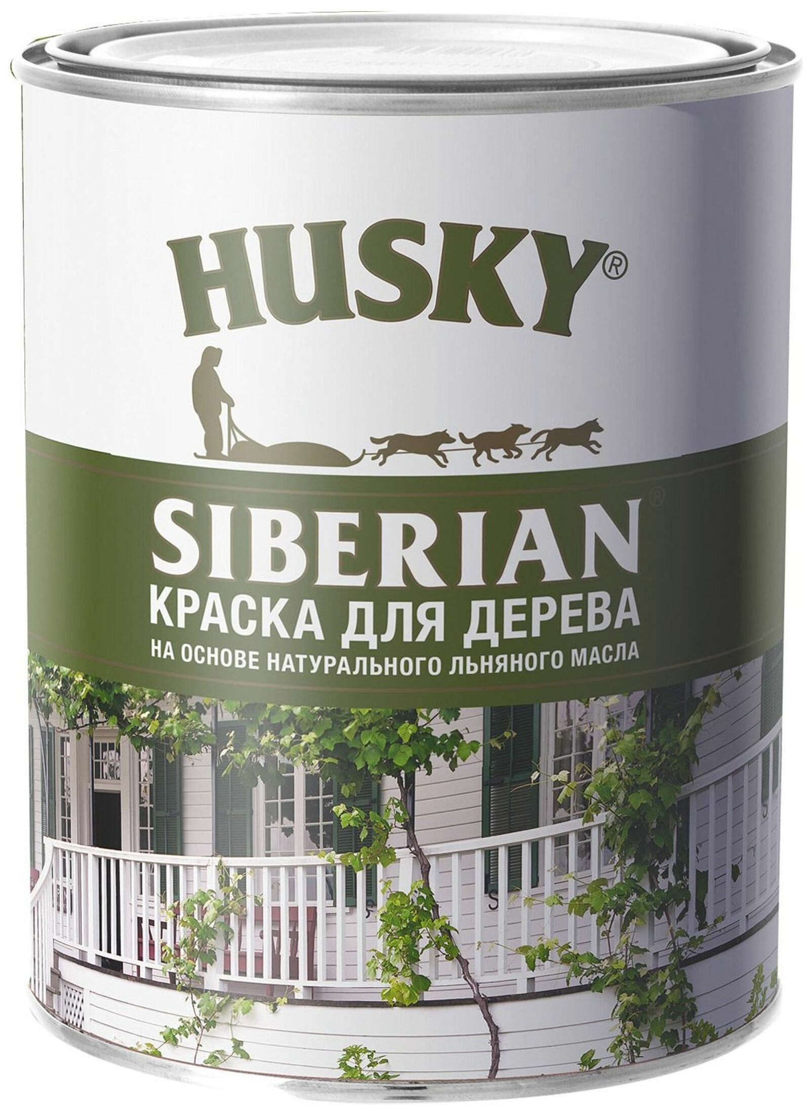 Краска алкидная (А) HUSKY Siberian для дерева на льняном масле