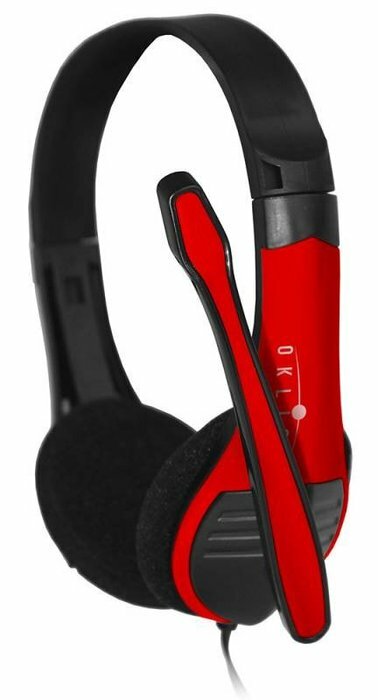 Наушники с микрофоном Oklick HS-M150 Black/Red