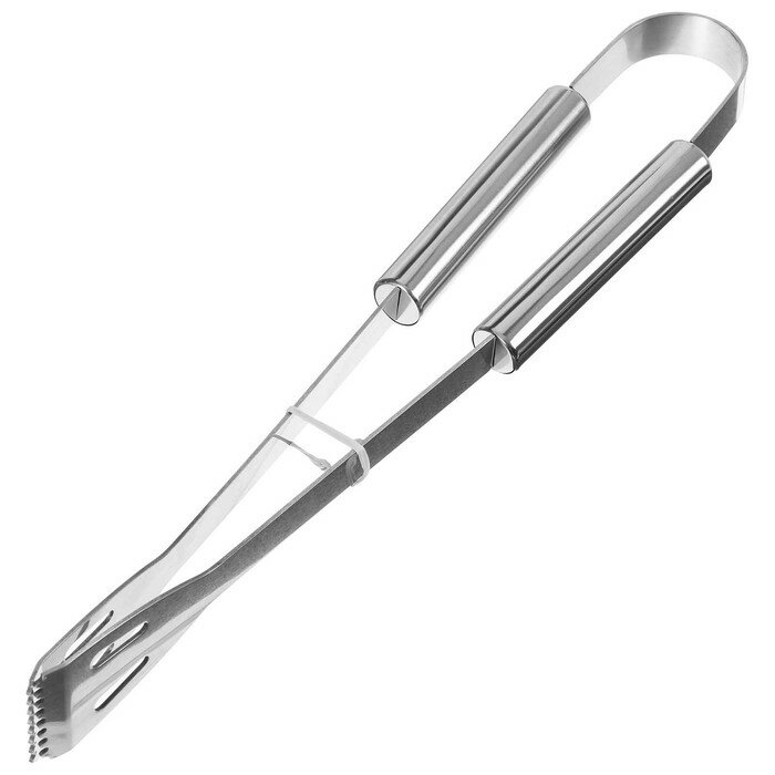 Набор для барбекю: вилка, щипцы, лопатка, нож, кисточка, р. 38,5 см - фотография № 5