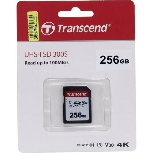 SD карта Transcend 300S TS256GSDC300S