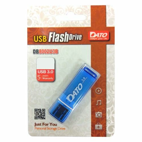 Флешка USB DATO DB8002U3 16Гб, USB3.0, синий [db8002u3b-16g] - фото №1