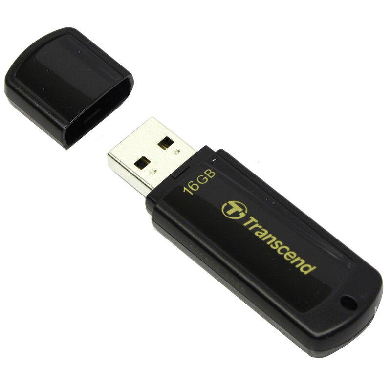 Память TRANSCEND USB Flash 16Gb USB2.0 JetFlash 350 черный
