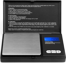 Весы ювелирные электронные карманные METROBAS DG-500S (500/0.1 гр.) + 2 Батарейки в комплекте