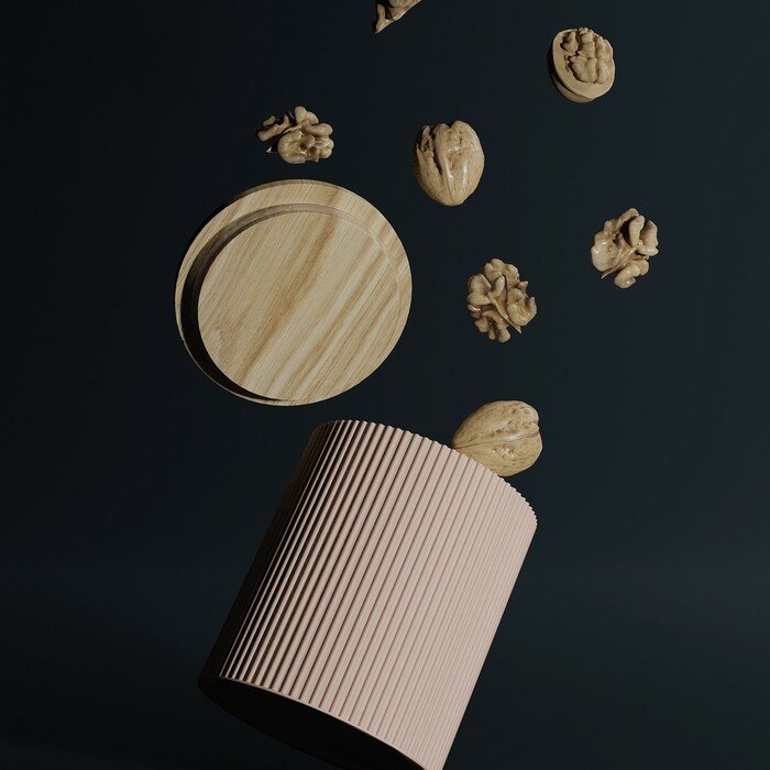 Банка керамическая для сыпучих продуктов «Дымка», 12×13 см, цвет бежевый - фотография № 6