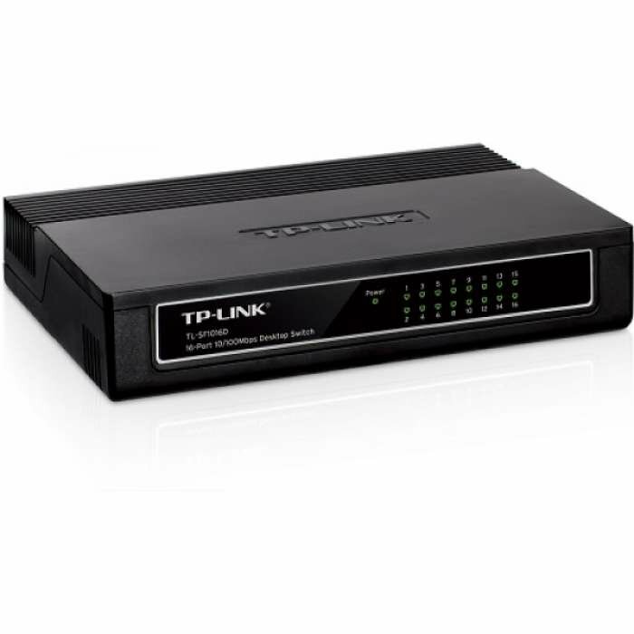 TP-Link 16-портовый 10/100 Мбит/с настольный коммутатор ( TL-SF1016D )