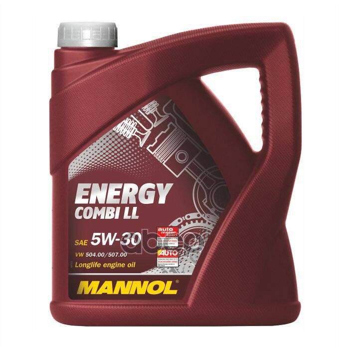 MANNOL 1031 Масло Мотор 5w30 Mannol 4л Синтетика Energy Combi Ll Vw 504 00/507 00,Sn/Cf,C3