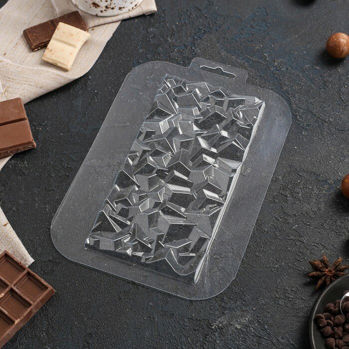 Форма для шоколада «Плитка Сломанный кристалл» - фотография № 2