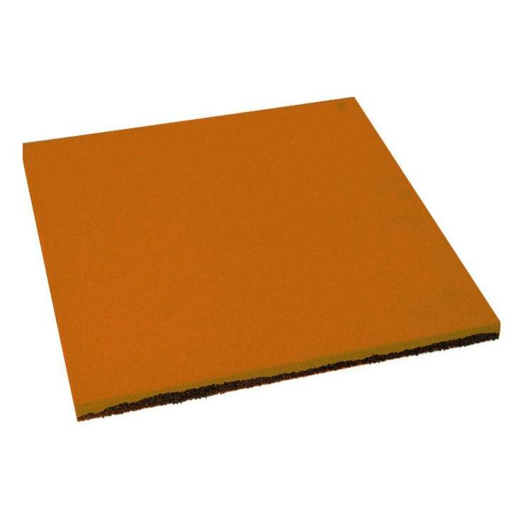 Newmix Резиновая плитка Квадрат 20 мм оранжевая