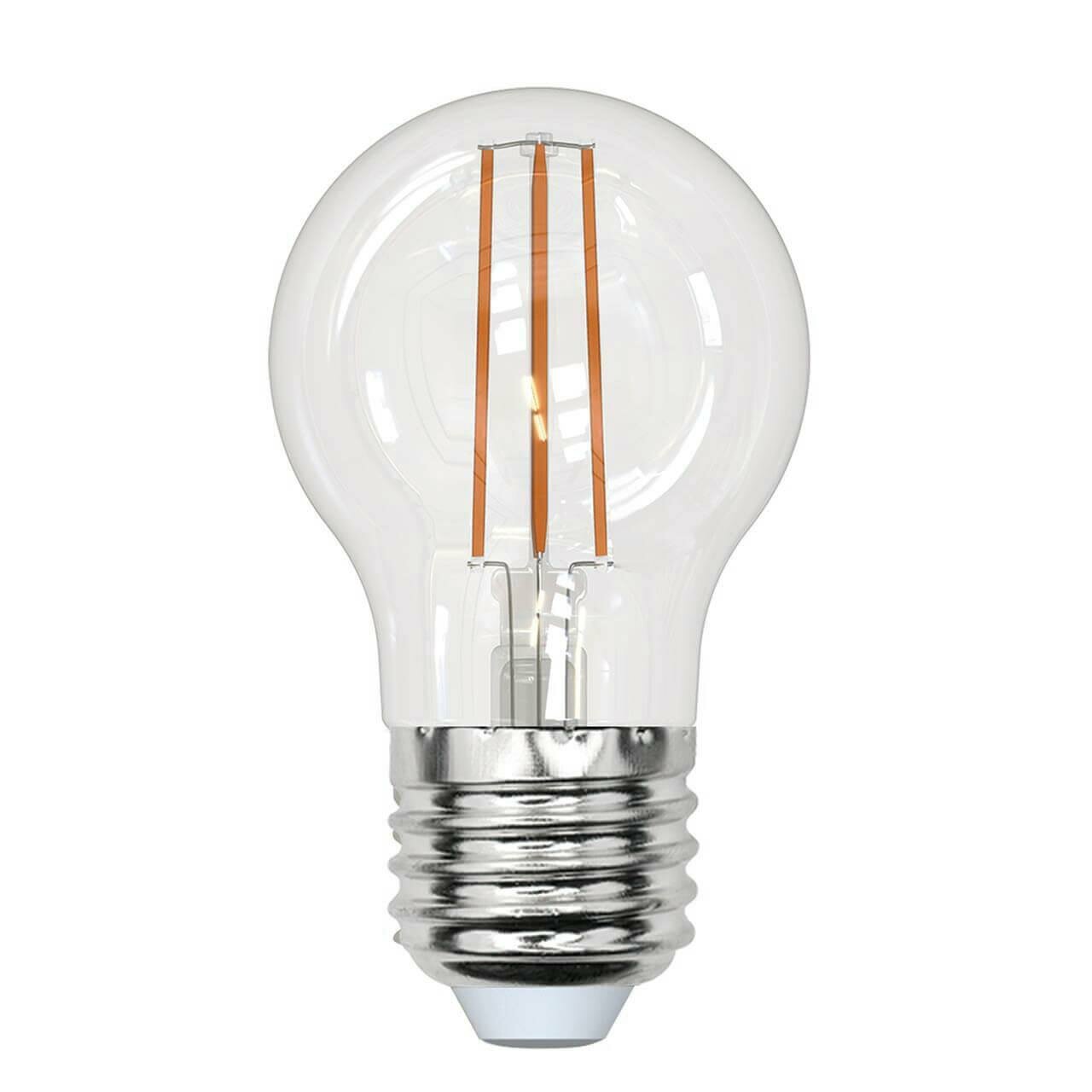 Uniel Лампа светодиодная филаментная (UL-00005908) Uniel E27 13W 4000K прозрачная LED-G45-13W/4000K/E27/CL PLS02WH