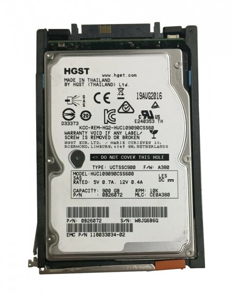   EMC 005050349 900Gb SAS 2,5" HDD