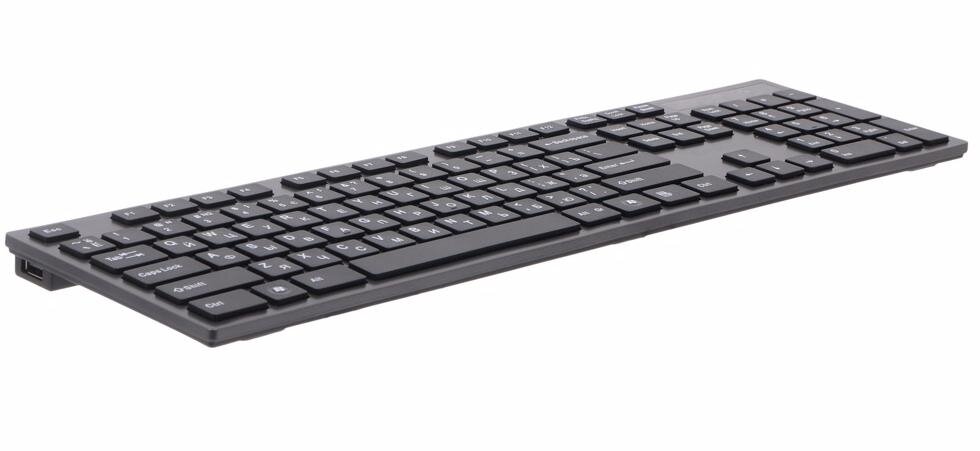 Клавиатура A4 KV-300H серый/черный USB slim