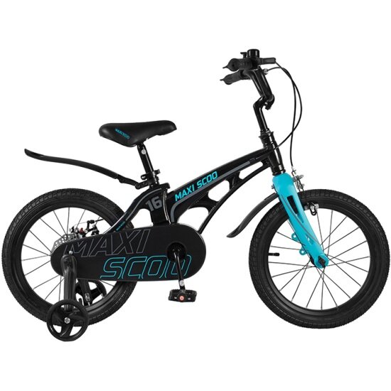 Детский велосипед MAXISCOO Cosmic Стандарт 16", Черный Аметист