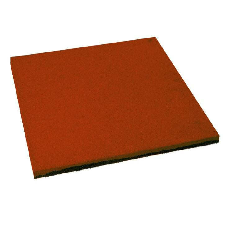 Newmix Резиновая плитка Квадрат 40 мм песок (Ячейки) красная (терракотовая)