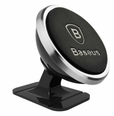 Автомобильный держатель Baseus 360° Rotation Magnetic Mount Holder (SUGENT-NT0S, SUGENT-NT0R) (silver)