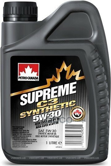 Petrocanada^Mosnc53c12 Pc Масло Моторное Для Бензиновых Двигателей Supreme C3 Synthetic 5w30 (12*1 Л) PETRO-CANADA арт. MOSNC...