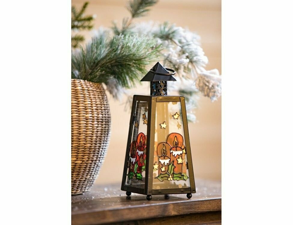 фото Фонарик новогодний калейдоскоп - Снеговик в котелке, конический, 8х20 см, Sigro 55-0052-снеговик-котелок