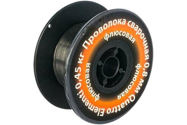 Проволока сварочная Quattro Elementi флюсовая 0.8mm 0.45kg 770-384