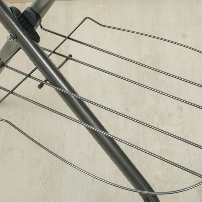 Доска гладильная Nika «Ника 11 тефлон», 122×40 см, регулируемая высота до 100 см, рисунок микс - фотография № 4