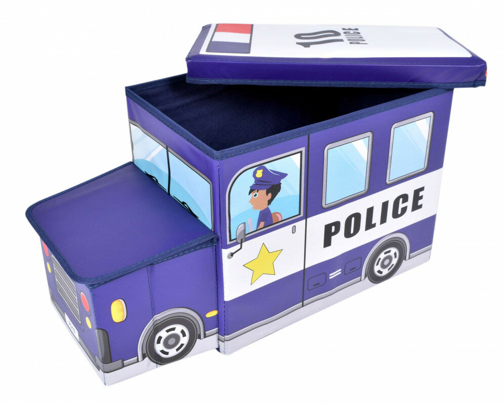 Складной детский пуф Полицейская Машинка, 55 x 26 x 31 см - фотография № 3