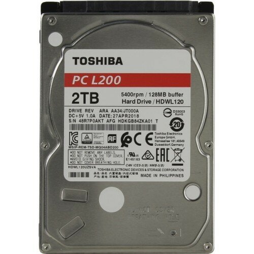 Toshiba 2TB L200 HDWL120UZSVA