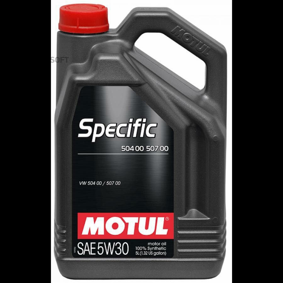 Motul 5W30 5L Specific VW масло моторное API SL CF ACEA A3 B4 C3 VW 504 00 507 00 синт MOTUL 106375