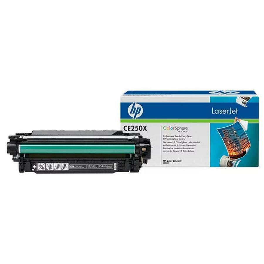 Картридж HP CE250X для HP CM3530/CP3525, черный