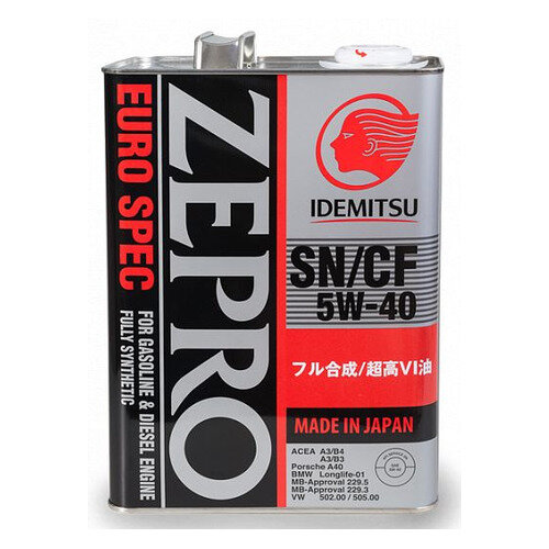   IDEMITSU Zepro Euro Spec, 5W-40, 4,  [1849004]