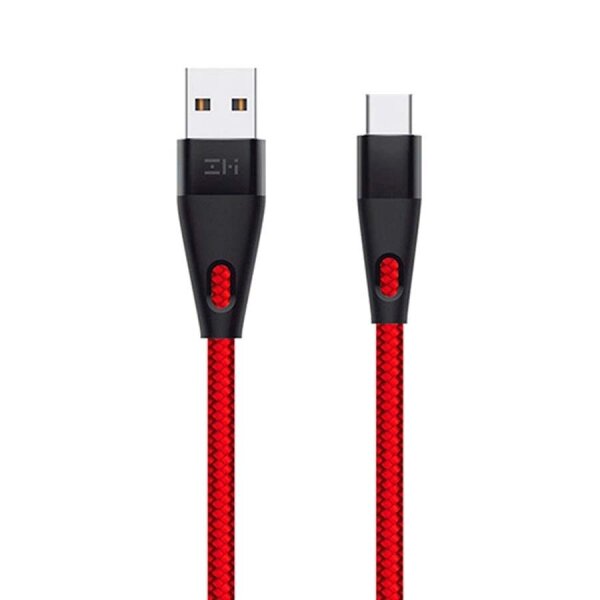 Кабель USB/Type-C ZMI 100 см 3A Материал оплетки нейлон/кевлар (AL706) красный