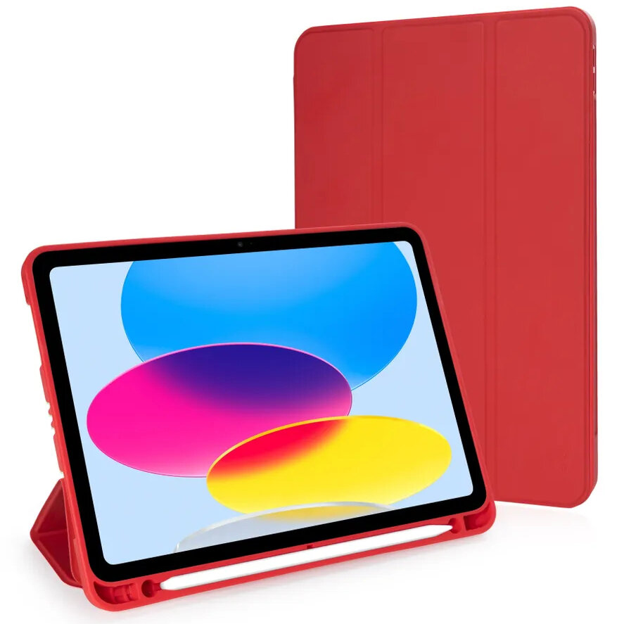 Чехол Guardi Milano Series для iPad 10.9" (2022) красный (Red)