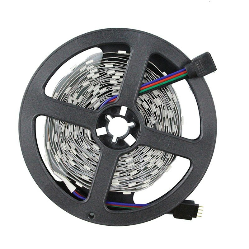 Светодиодная лента SMD5050-30LED-RGB-12 вольт econom 5м. - Цвет свечения:RGB - фотография № 1