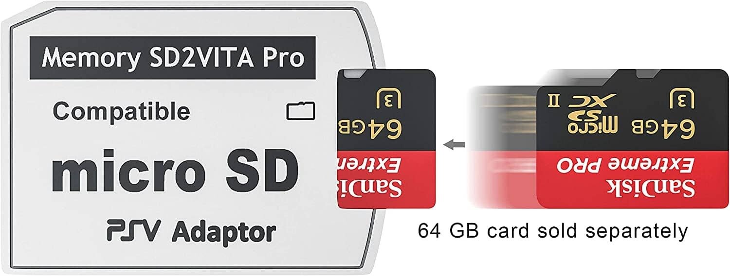 Адаптер для PS Vita Game Card Adapter Micro SD/TF Memory Card Версия SD2VITA Pro 50 Gen PSV 1000/2000