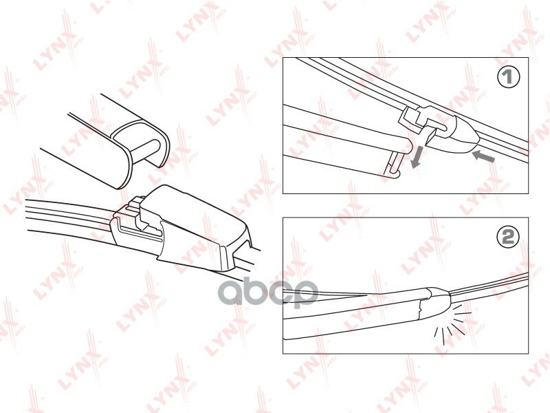 Lr40p_щетка! Плоск, Задняя 400мм Vw Caddy/Touran, Skoda Octavia All 03> LYNXauto арт. LR40P