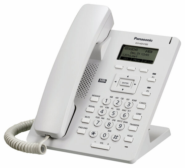 VoIP-телефон Panasonic KX-HDV100 белый