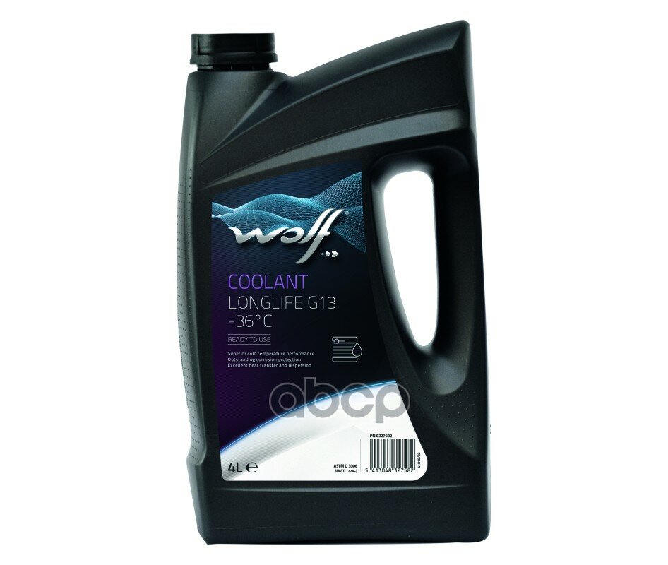 Wolf Coolant Longlife G13 -36c Антифриз Фиолетовый Готовый 4л Wolf арт. 8327582