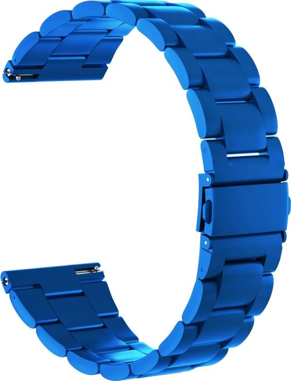 фото Ремешок металлический Cellular 22 для Amazfit/Honor Watch/Huawei Watch/Samsung Galaxy Watch 3 (Синий)