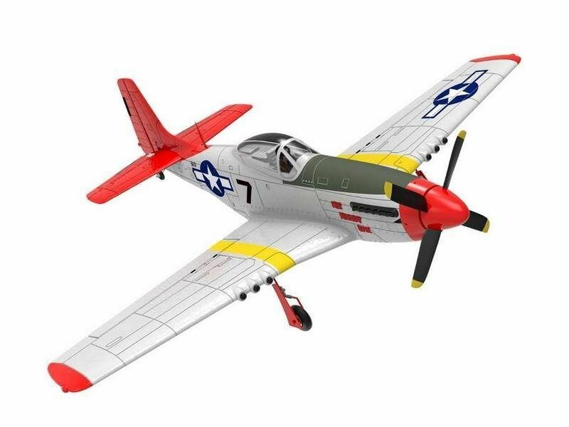 Радиоуправляемый самолет Volantex RC P51D 750мм Brushless 4ch RTF 2.4G - EXA76801RRBL