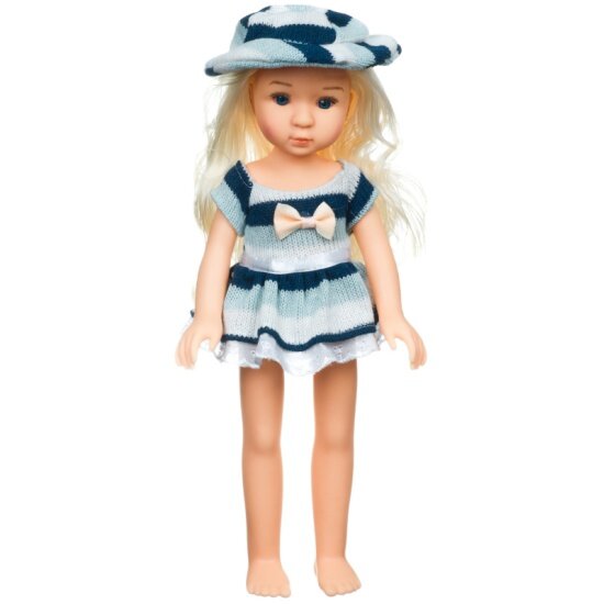 Кукла Bondibon Oly "Очарование" блондинка в полосатом платье 36 см ВВ4369