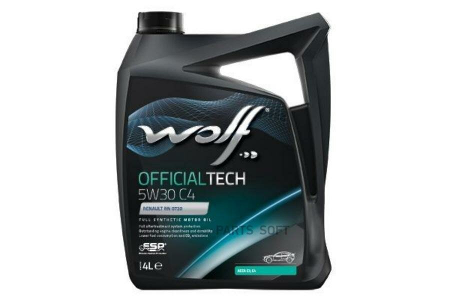 WOLF OIL 8308413 Масло моторное OFFICIALTECH 5W30 C4 4L