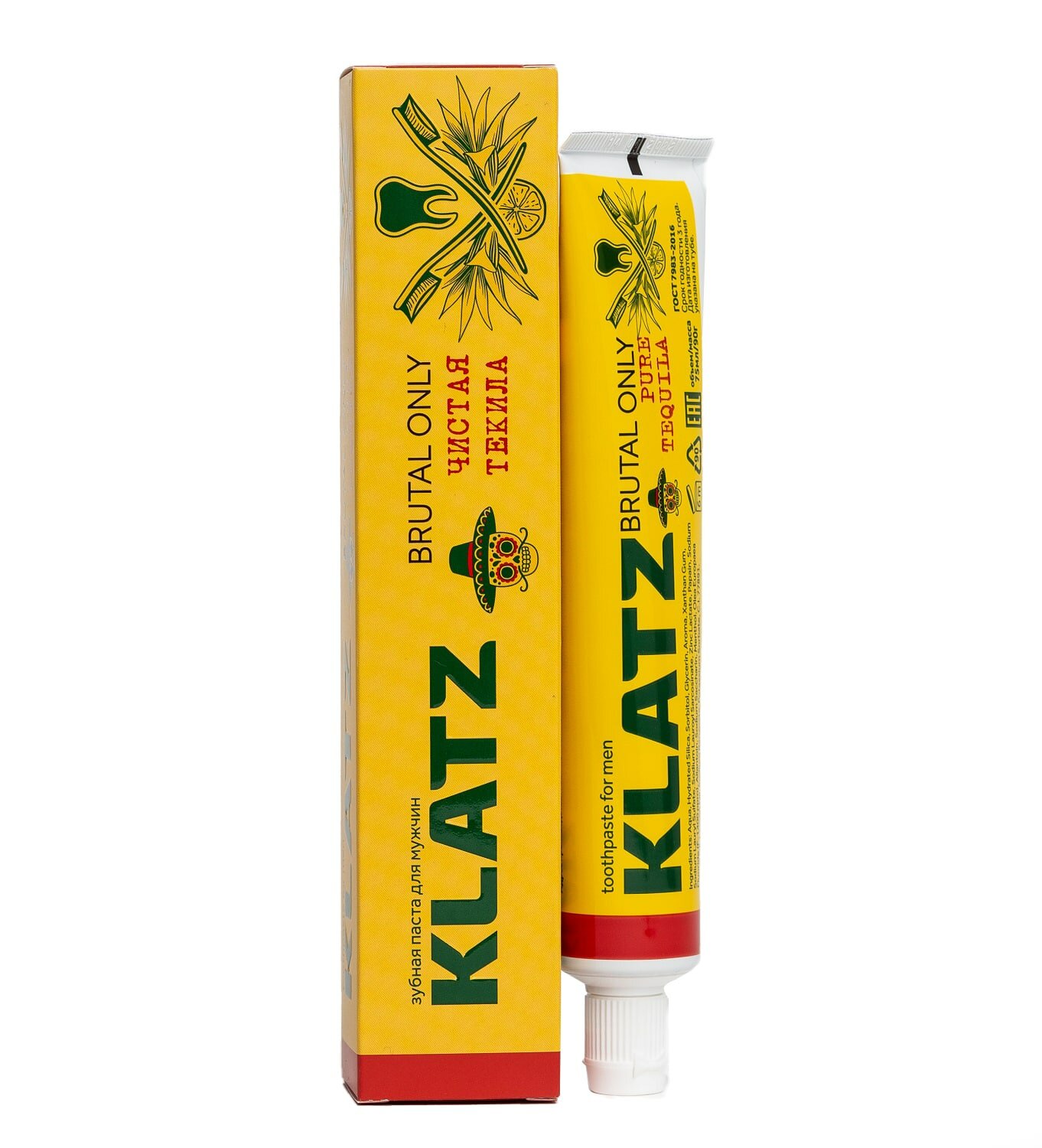 Зубная паста KLATZ для мужчин "Чистая текила" 75 мл