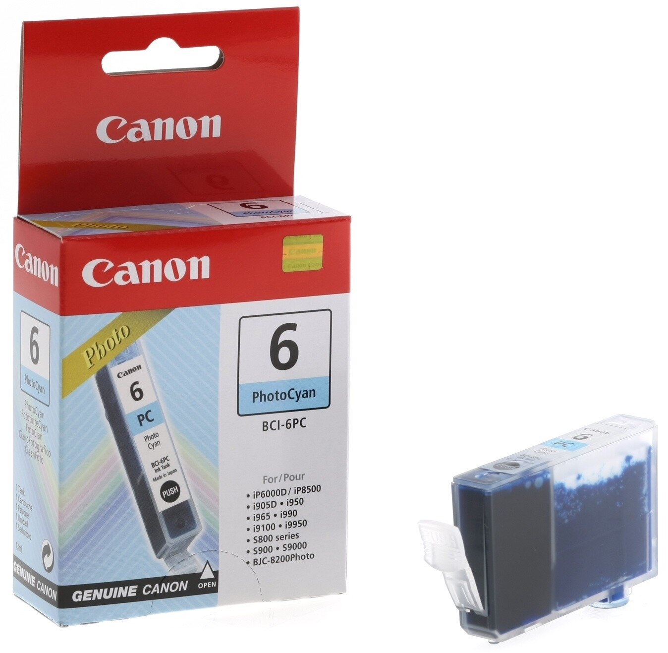 Картридж CANON BCI-6 PC фото-голубой