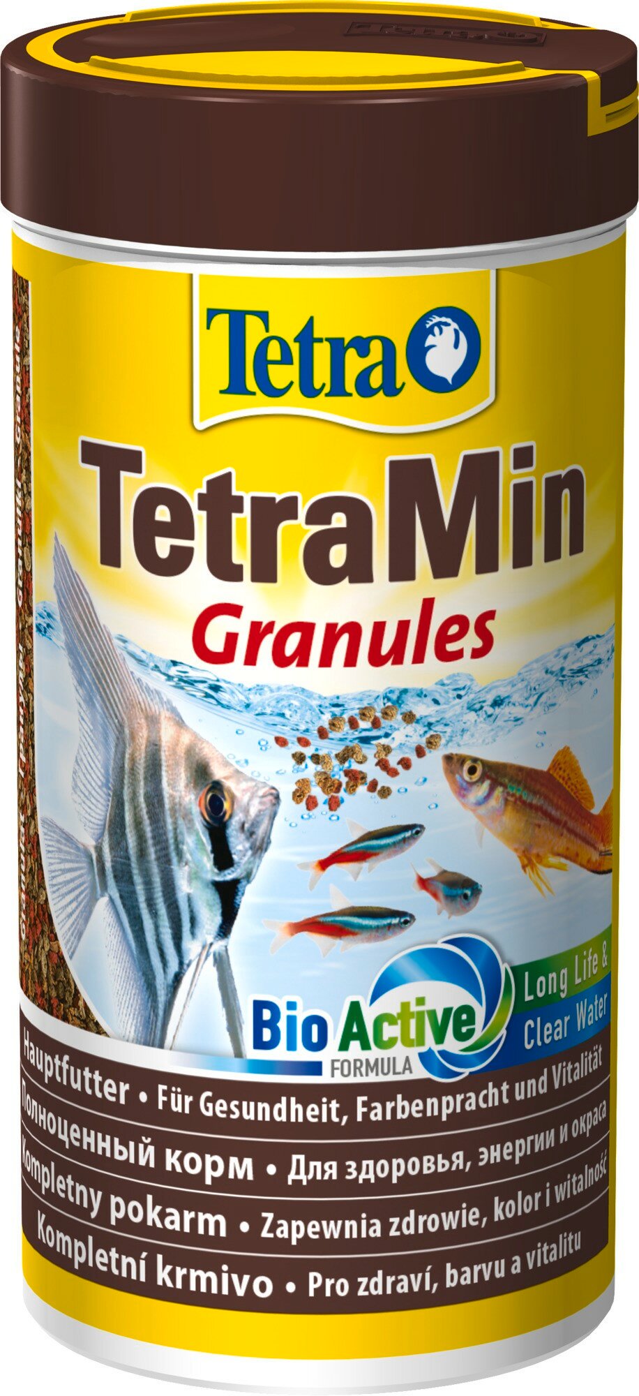 Корм Tetra TetraMin Granules 250 мл, гранулы для всех видов рыб - фотография № 1
