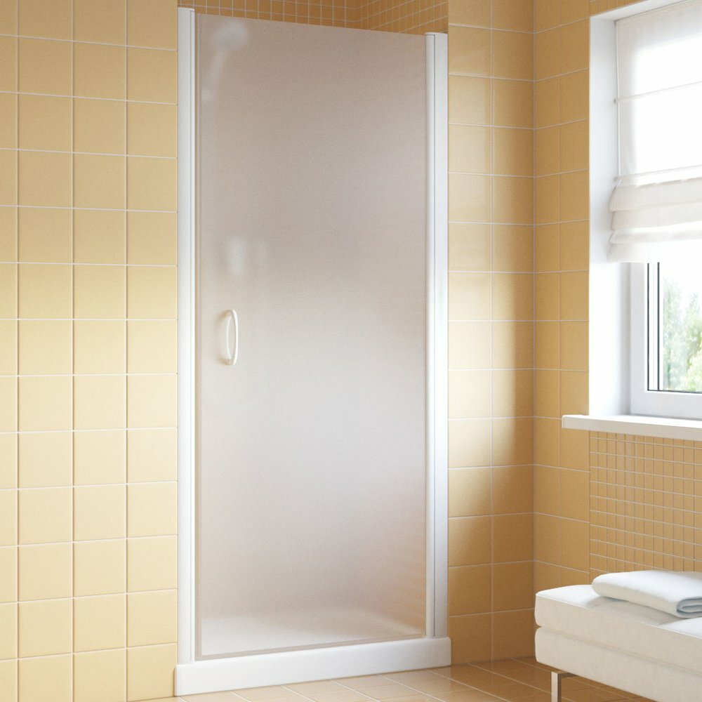 фото Vegas Glass Душевая дверь в нишу Vegas Glass EP Lux 65 01 10 R профиль белый, стекло сатин