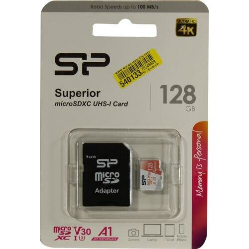 SD карта Silicon power Superior SP128GBSTXDV3V20SP