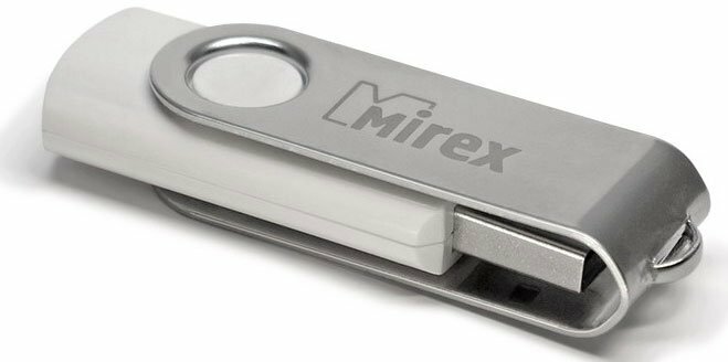 USB Flash накопитель 4Gb Mirex Swivel White