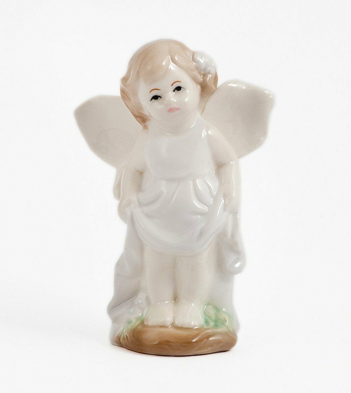 фото Фигурка фарфоровая декоративная "Ангел" 9*6*14 см 110253