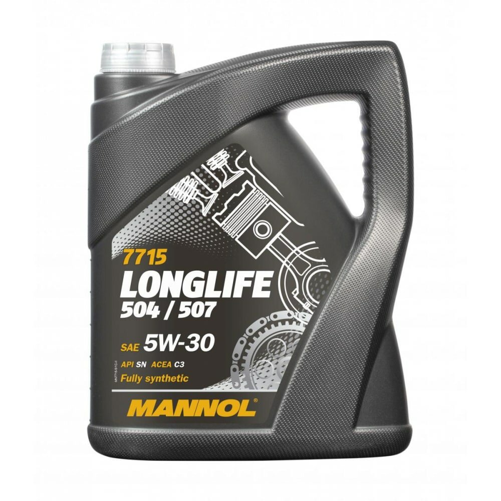 MANNOL LONGLIFE 504/507 5W-30 5 л. Синтетическое моторное масло 5W-30 7001